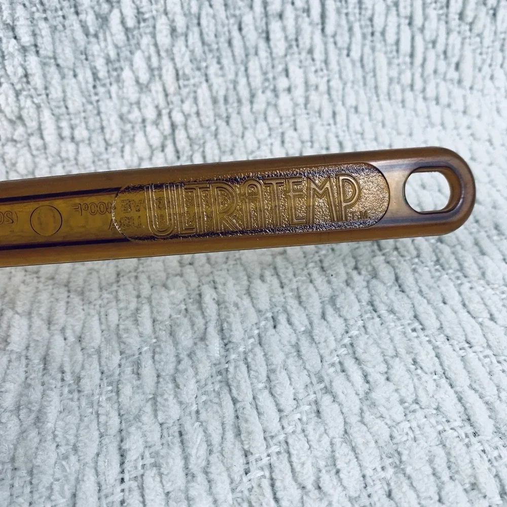 Vintage Ultratemp Amber Pie Cake Server #2119 Serrated Robinson Knife Co‎ USA